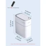Smart Trash Bin for Bathroom — Kitchen Cans, Simple and warm