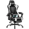 Gaming Chair with Footrest and Massage Lumbar Support — Smart Chairs, Homall