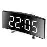Creative Curved LED Desk Clock — Clocks, TOP-MALL-001