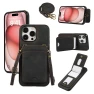 Leather+TPU Phone Cover with Card Holder and Kickstand — Phone Accessories, Smartwatch 2025