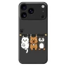 Three Animal Dolls Pattern Printing Straight Edge TPU Phone Back Cover, Smartwatch 2025