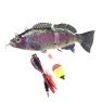 Electric Multi-Jointed Fishing Lure with Float USB Rechargeable LED Luminous Swimbait — Artificial Bait, LETOYO