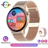 Women's Smartwatch with GPS, Fitness Tracker, Bluetooth Calling, ECG, Magnetic Charging, Mesh Strap — Microprocessors, Lucky Start