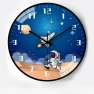 Creative Space Automatic Time Radio Wall Clock — Wall, Window glass film