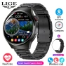 Smart Watch with Full Touch Screen, Bluetooth Calling, Health Monitoring, Fitness Tracker, Waterproof, Stainless Steel... — Smartwatches, LIGE