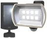 Solar Powered LED Sensor Light with Wide Detection Range — Outdoor Security & Flood Lighting, MUSASHI