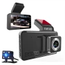 4-inch Car Dash Cam with Front Camera, Wide Angle Lens, Auto Recording, Parking Monitoring, Dual Lens — Dashboard Cameras, LIAESMART