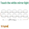 Hollywood LED Touch Dimmable Makeup Mirror — LED Strip Lights, QISHI