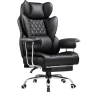 Big and Tall Office Chair with Footrest — Desk Chairs, COMHOMA