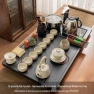 Automatic Kettle Tea Set with Ceramic Tea Tray — Electric Kettle, Qiányù Ru