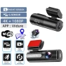 4K HD Dual Lens Dash Cam with Night Vision, WiFi, GPS, Includes 64GB Memory Card — Dash Cam, Global Beauty