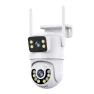 WiFi IP Camera with Dual Lens, Outdoor, Pan Tilt, Audio, Night Vision, Human Detection, Cloud Storage — Security Camera