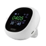 Portable Air Quality Carbon Dioxide Detector with Alarm Clock, Temperature and Humidity Display — Air Quality Monitor, MOES