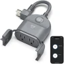 Indoor/Outdoor Smart Plug Weatherproof, 1 Socket Wireless Remote Control and Timer — Smart Plug, Geeni