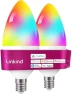 Smart Bulbs, E12 Led Bulb, 470LM, 2.4Ghz WiFi Candelabra B11 Bulbs, Color Changing RGBTW Led Light Bulb — Smart Light Bulb, Linkind