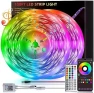 100ft Led Lights for Bedroom, Music Sync Color Changing RGB Strip with Remote & App Control — LED Strip Lights, HBOWMDJIA