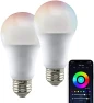 WiFi Smart LED Color-Changing Light Bulb, 2-Pack — Smart Light Bulb, Satco
