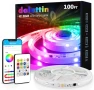 LED Strip Lights for Bedroom, 100ft 5050 LED Strip with DIY Multiple Colors — LED Strip Lights, dalattin