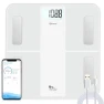 USB Rechargeable Bathroom Scale for Body Weight with Bluetooth — Smart Scale, himaly
