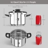 6.3 QT Stainless Steel Pressure Cooker — Multicooker, TIBORANG