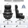 Big and Tall Leather Gaming Chair with Footrest — Smart Chairs, BestGlory