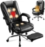 Vibration & Heat Massage Office Chair with Foot Rest — Massage Chairs, KWKSV