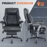 Reclining Office Chair with Massage & Heat & Footrest — Massage Chairs, Xiuyu