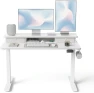 48 x 24 Inch Height Adjustable Electric Standing Desk with Double Drawer — Standing Desk, FEZIBO