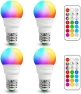 Color Changing LED Light Bulb (4 Pack) — Smart Light Bulb, ILC