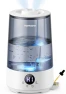 3.6 L Cool Mist Humidifier with Oil Diffuser and 7 Color Light — Essential Oil Diffuser, Homvana