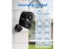 Outdoor WiFi Security Camera, 2K, Black — Security Camera, WOOJONG