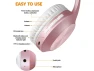 Rose Gold Over-ear Bluetooth Headphones — Wireless Earbuds, Suppower