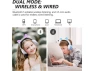 Wired and Wireless Cat-Ear Headphones — Wireless Earbuds, Trisvision