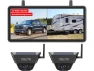 Wireless Solar Backup Camera System with Dual Cameras — Backup Camera, SOYE
