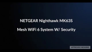 NETGEAR Nighthawk MK63S MK63 Mesh WiFi 6 System