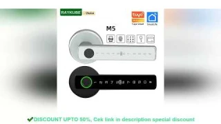 REVIEW RAYKUBE M5 Tuya BLE Fingerprint Door Lock Digital Electronic Lock with Password/Key/IC Card/