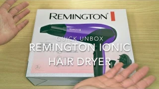 Remington Ionic + Ceramic Hair Dryer Quick Unbox
