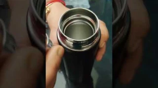 Hot & Cold Water Bottle with Temperature Sensor Unboxing & Review Insulated Water LED Bottle#shorts