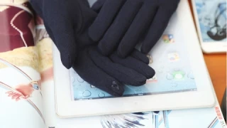 Элегантные  перчатки для сенсорных экранов с aliexpress