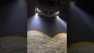 IPH CAR M617 BI-LED TRICOLOR Laser Fog LampProjector 3 Inch High/Low beam With integrated LED #iph