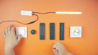 Управление одноцветными светодиодными лентами системой EASYDIM. Беспроводные пульты управления.