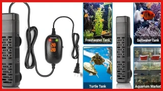 HiTauing Aquarium Heater, 50W/100W/200W/300W/500W Submersible Fish Tank Heater with Over-Temperature