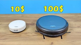 Робот пылесос за 10$ против пылесоса за 100$. Зачем переплачивать?