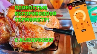 Полностью беспроводной термометр для мяса с Aliexpress! Аналог Meater. Работает по Bluetooth.