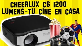REVIEW PROYETOR CHEERLUX C6 en Español | Tu CINE en casa por menos de $82 |TV| Proyector Barato 💵