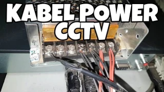 Cara Pasang Kabel Power CCTV ke Power Supply, Hikvision 4 kamera
