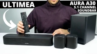 Ultimea Aura A30 REVIEW: 5.1 Channel Wireless Soundbar and Subwoofer Only $100!