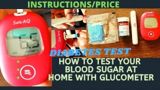 How To Check Blood Sugar at Home Easy Step by Step Guide | Safe AQ Smart Blood Glucose Meter