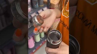 Термос за 441р. с ситечком и датчиком температуры в Рыжем магазине #сочи