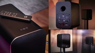 Q Acoustics M20 desktop speaker system Debuts as a A hi-res music system packed into compact boxes